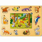 Игра из дерева Весёлое лото В лесу Step puzzle 89605 1